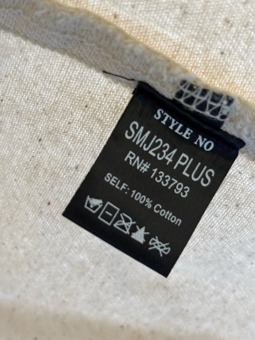 POL two-tone cream blue white corduroy oversized shirt shacket spring summer - Picture 7 of 9